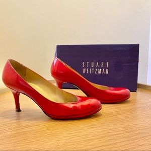 Stuart Weitzman Muse Platform Patent Leather Pump